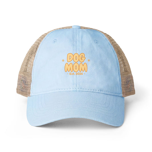 Dog Mom Vintage Style Embroidered Cap — Bark & Cozy Collection