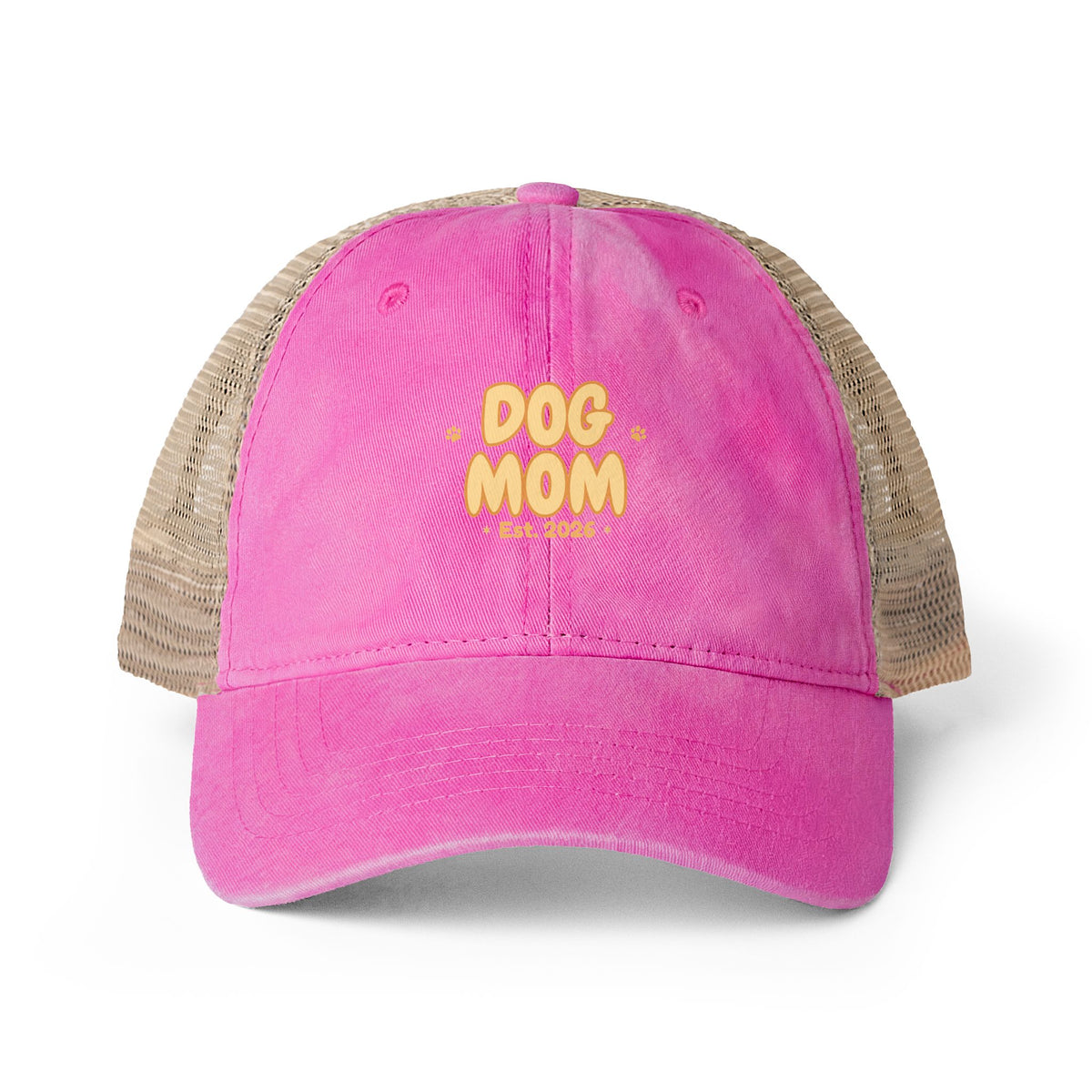 Dog Mom Vintage Style Embroidered Cap — Bark & Cozy Collection