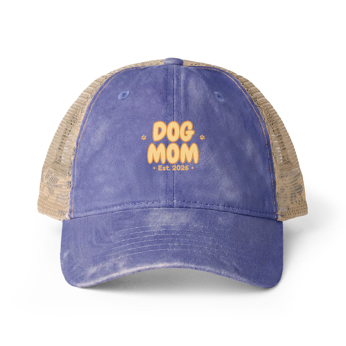 Dog Mom Vintage Style Embroidered Cap — Bark & Cozy Collection