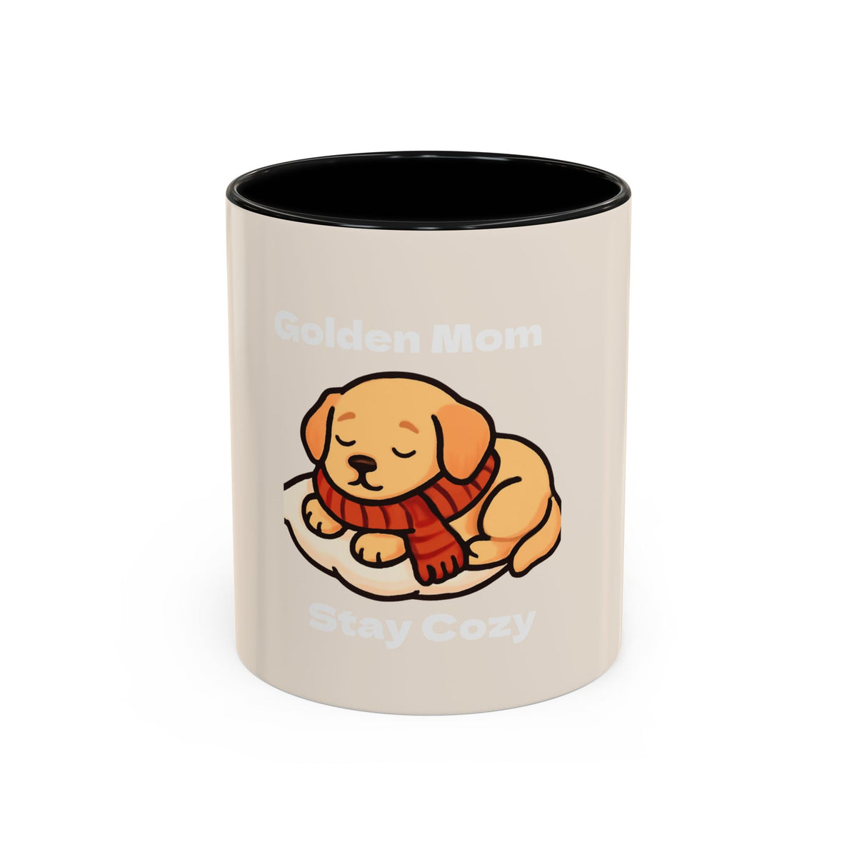Golden Mom Cozy Dog Coffee Mug — Stay Cozy Edition