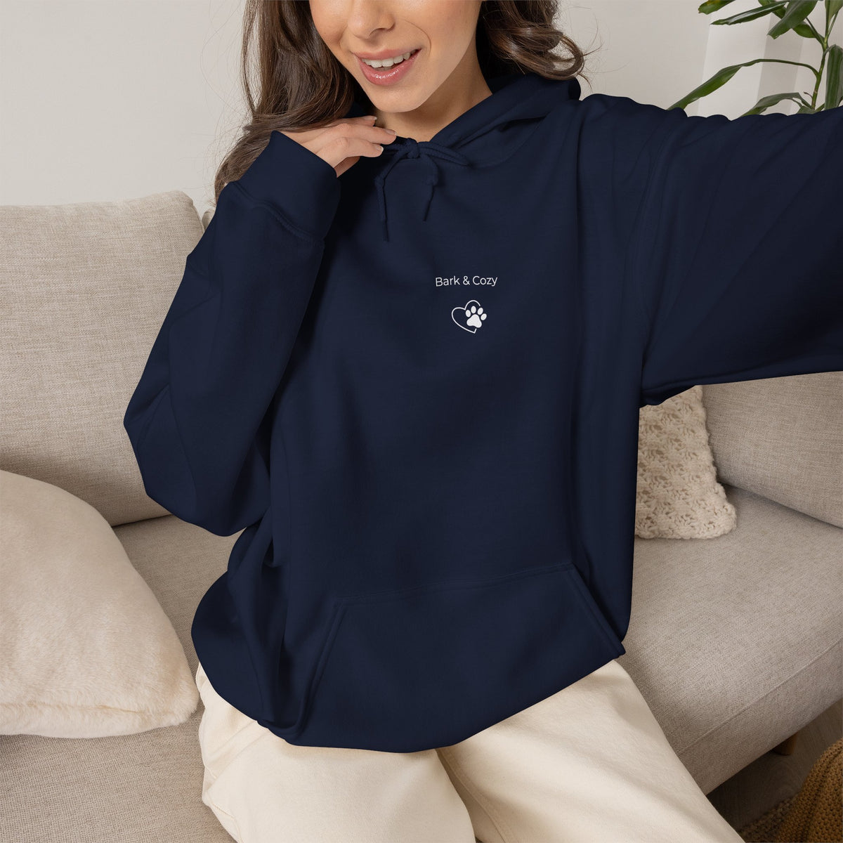 Minimalist Frenchie Mom Hoodie -French Bulldog Gift