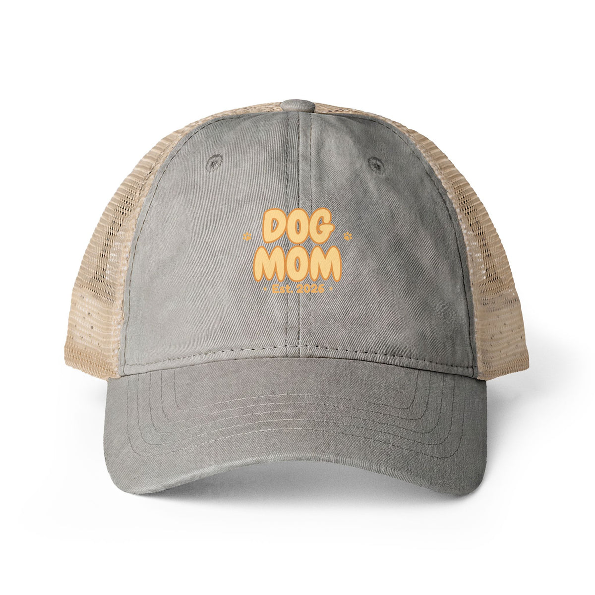 Dog Mom Vintage Style Embroidered Cap — Bark & Cozy Collection