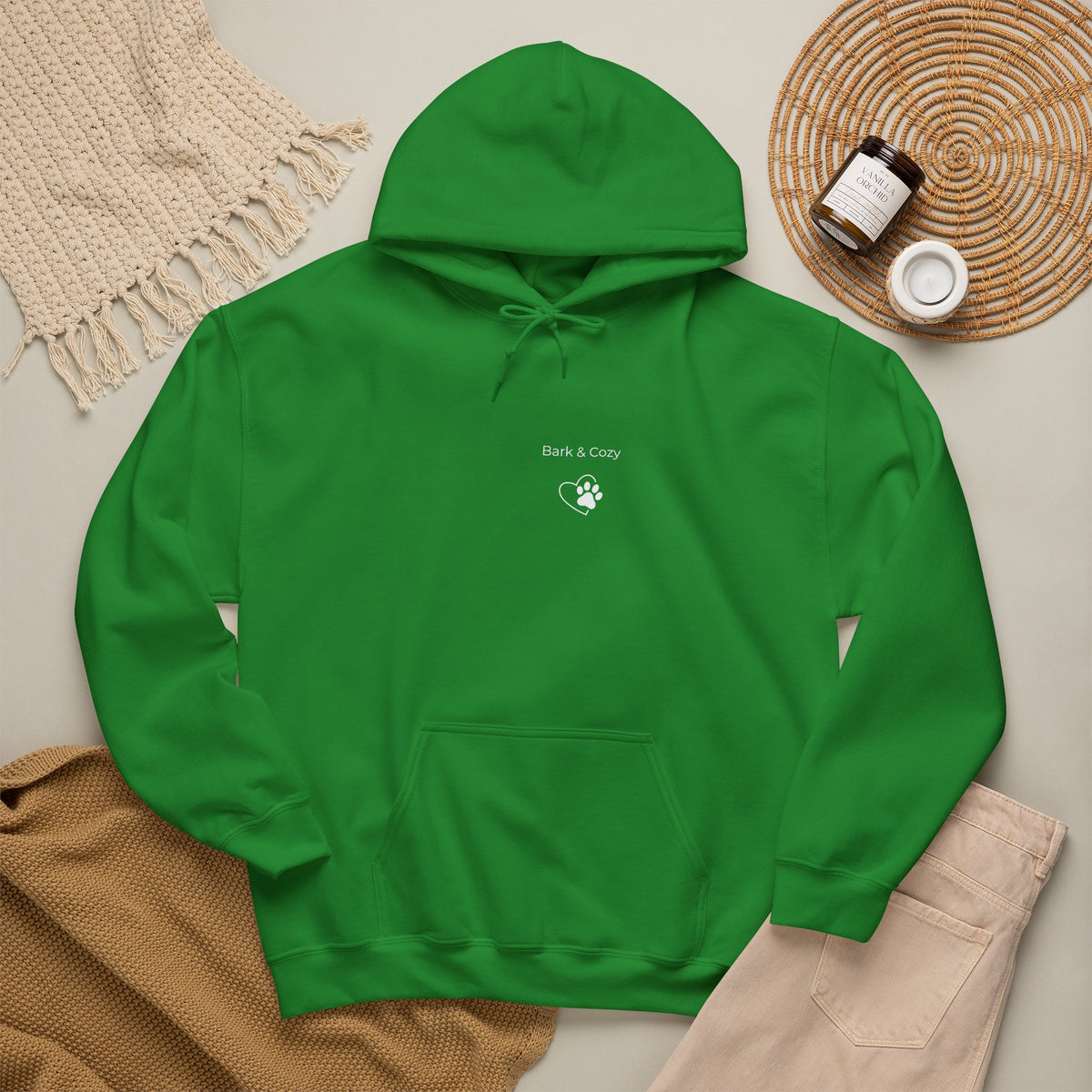 Golden Retriever Aesthetic Back Print Hoodie | Cute Golden Mom & Dad Sweatshirt - Bark & Cozy