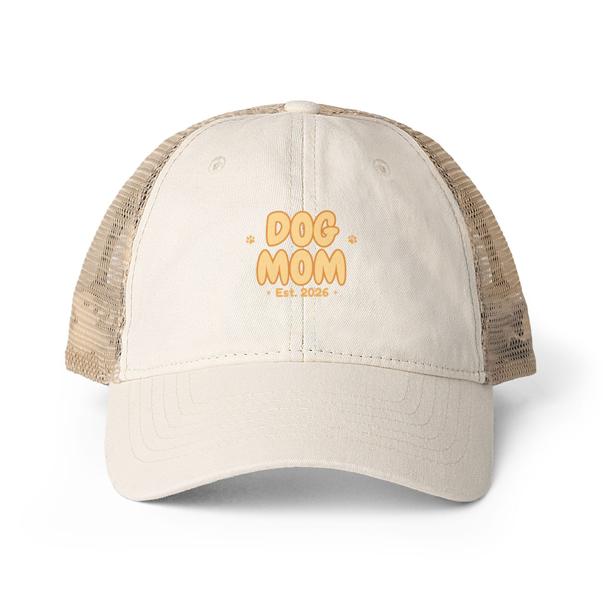 Dog Mom Vintage Style Embroidered Cap — Bark & Cozy Collection