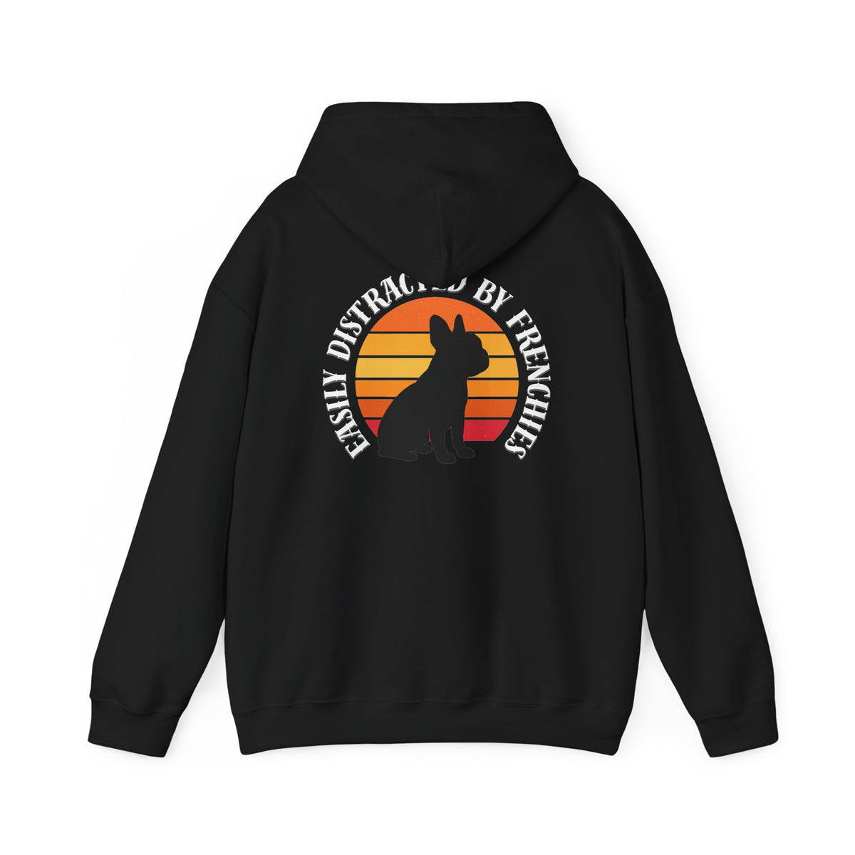 Easily Distracted by Frenchies - Unisex Heavy Blend Hooded Sweatshirt