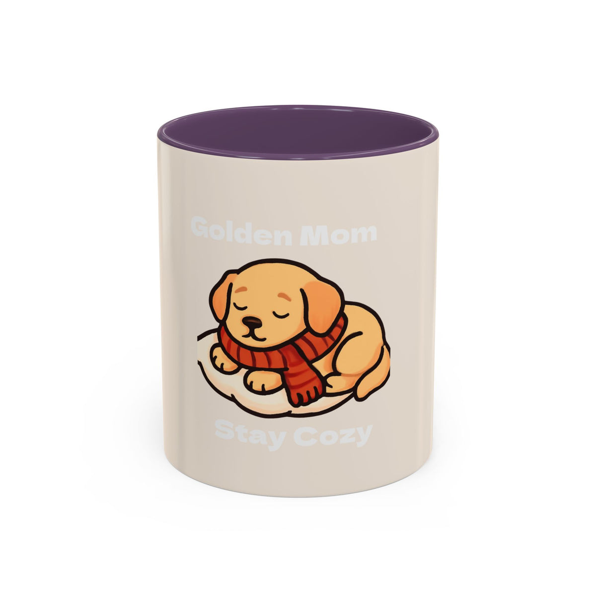 Golden Mom Cozy Dog Coffee Mug — Stay Cozy Edition