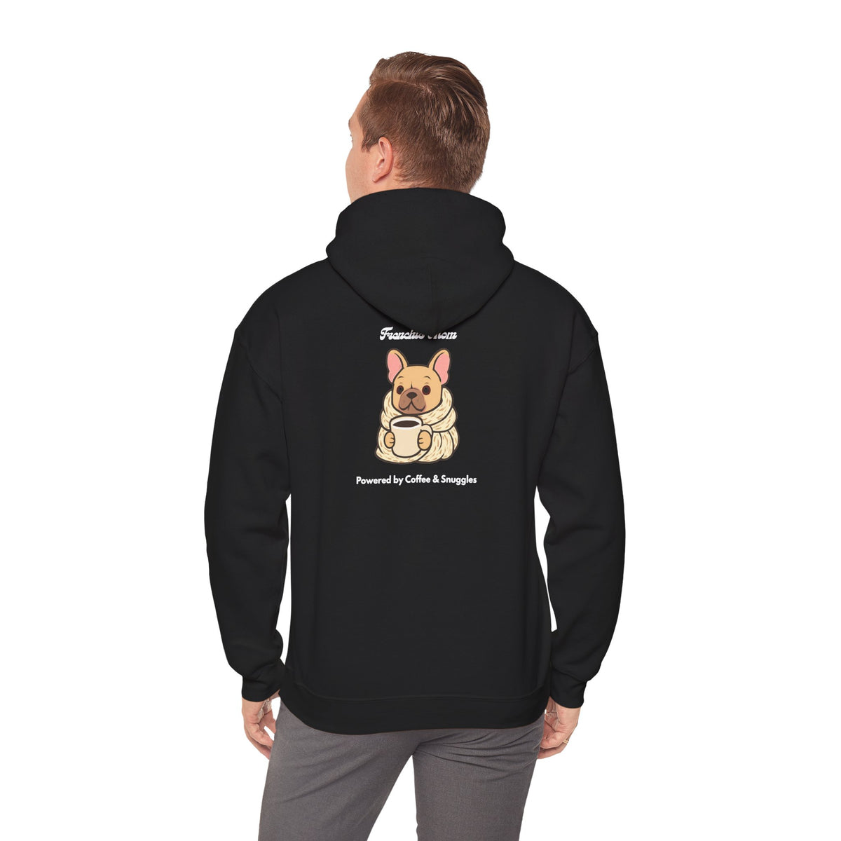 Minimalist Frenchie Mom Hoodie -French Bulldog Gift