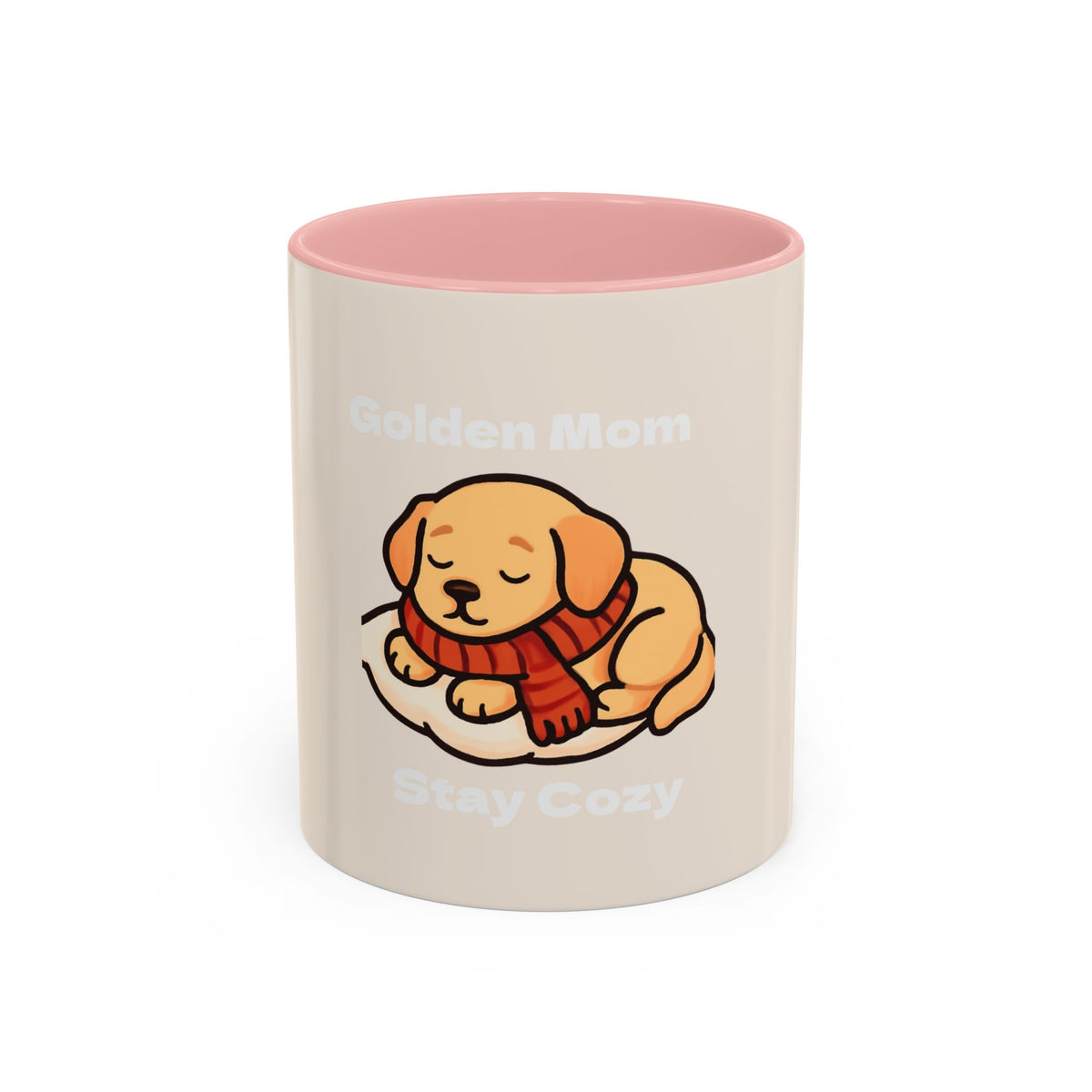 Golden Mom Cozy Dog Coffee Mug — Stay Cozy Edition