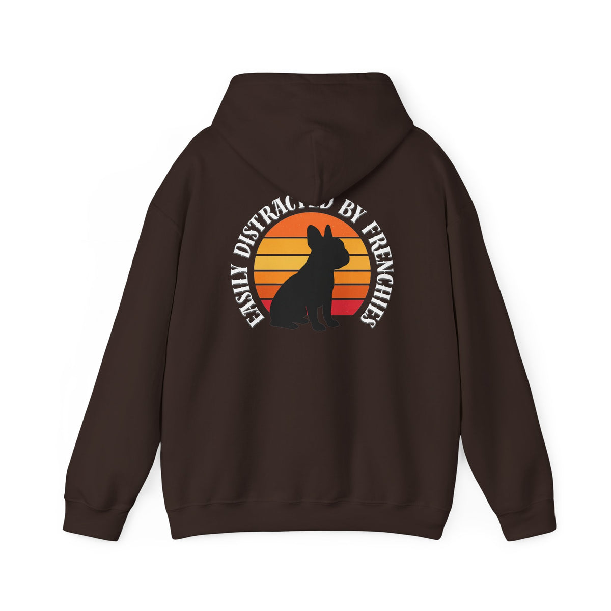 Easily Distracted by Frenchies - Unisex Heavy Blend Hooded Sweatshirt