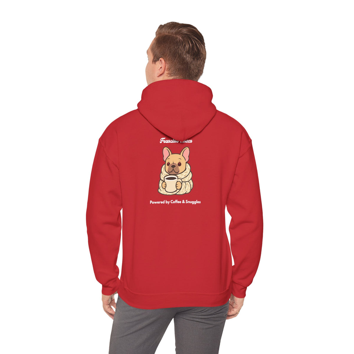 Minimalist Frenchie Mom Hoodie -French Bulldog Gift