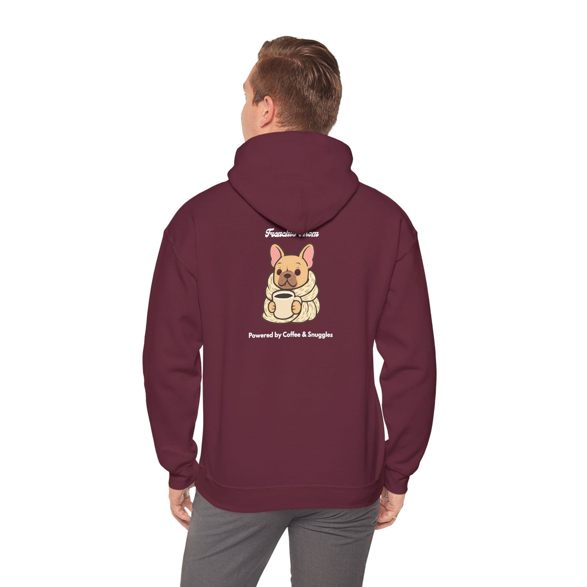Minimalist Frenchie Mom Hoodie -French Bulldog Gift