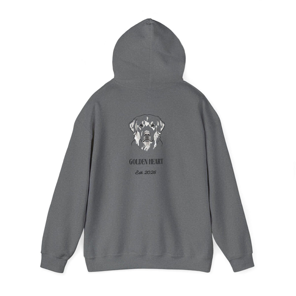 Golden Retriever Aesthetic Back Print Hoodie | Cute Golden Mom & Dad Sweatshirt - Bark & Cozy