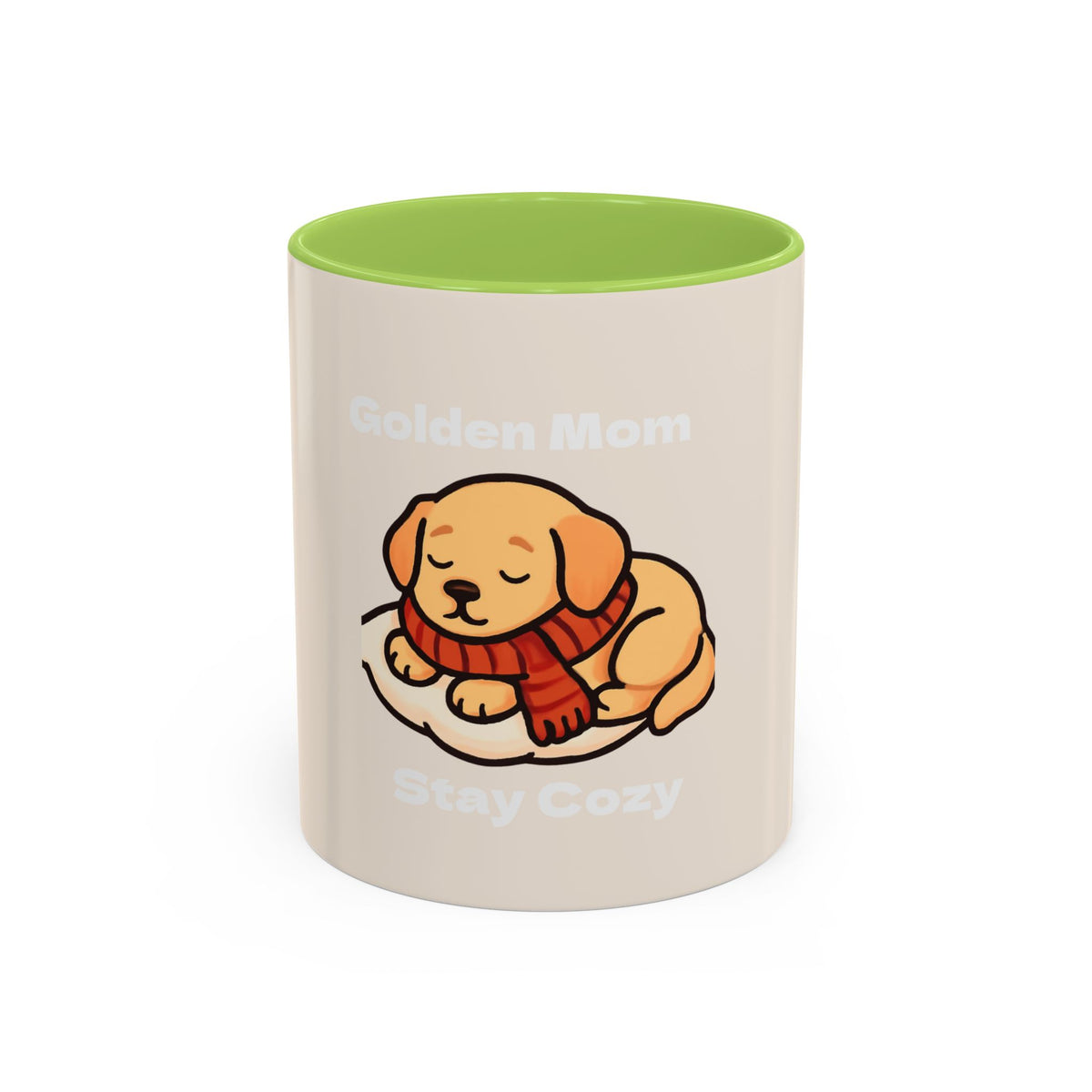 Golden Mom Cozy Dog Coffee Mug — Stay Cozy Edition