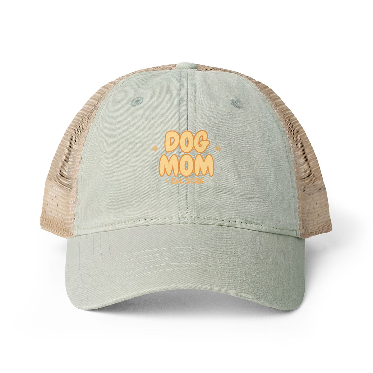Dog Mom Vintage Style Embroidered Cap — Bark & Cozy Collection