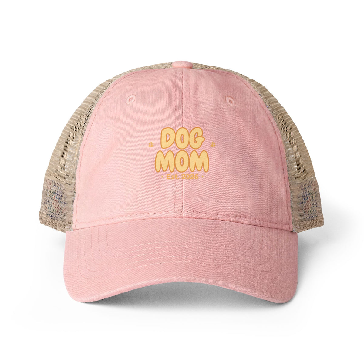 Dog Mom Vintage Style Embroidered Cap — Bark & Cozy Collection