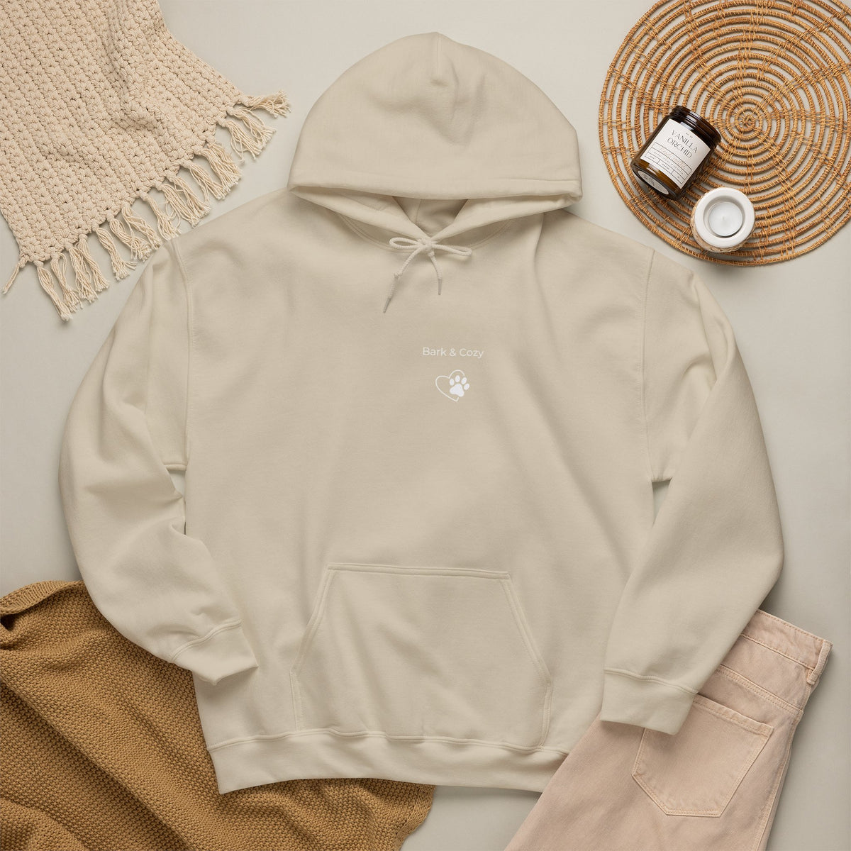 Golden Retriever Aesthetic Back Print Hoodie | Cute Golden Mom & Dad Sweatshirt - Bark & Cozy