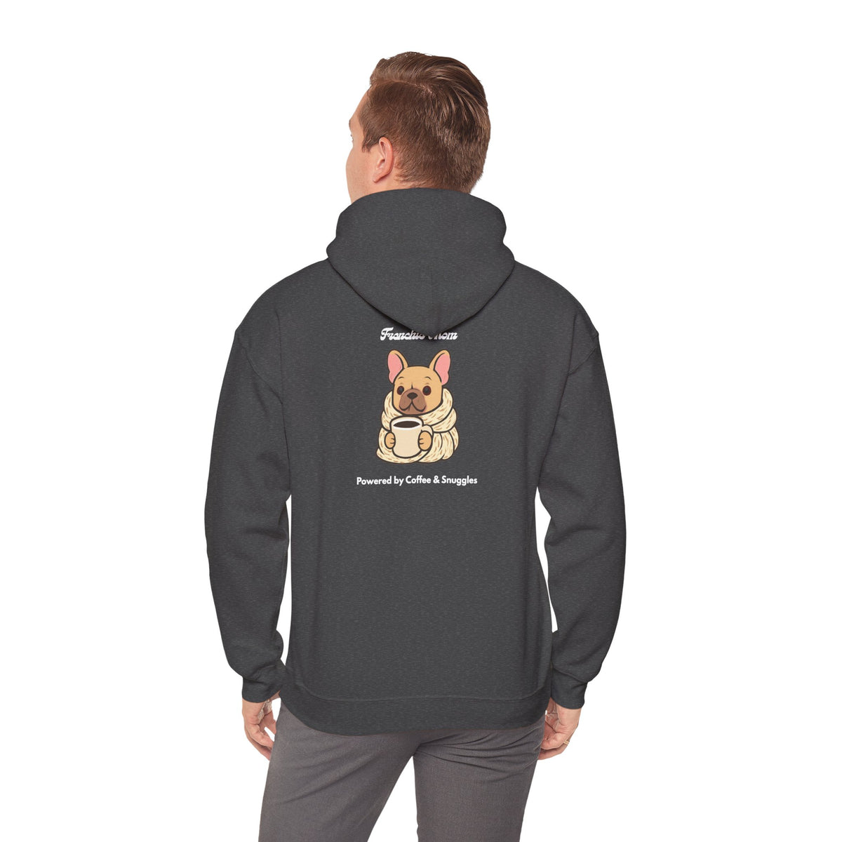 Minimalist Frenchie Mom Hoodie -French Bulldog Gift