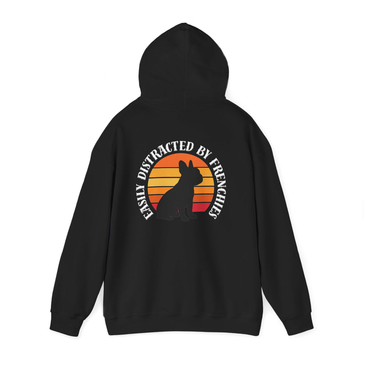 Easily Distracted by Frenchies - Unisex Heavy Blend Hooded Sweatshirt