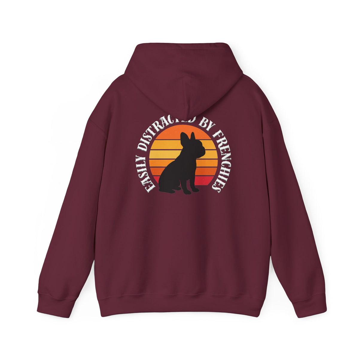 Easily Distracted by Frenchies - Unisex Heavy Blend Hooded Sweatshirt
