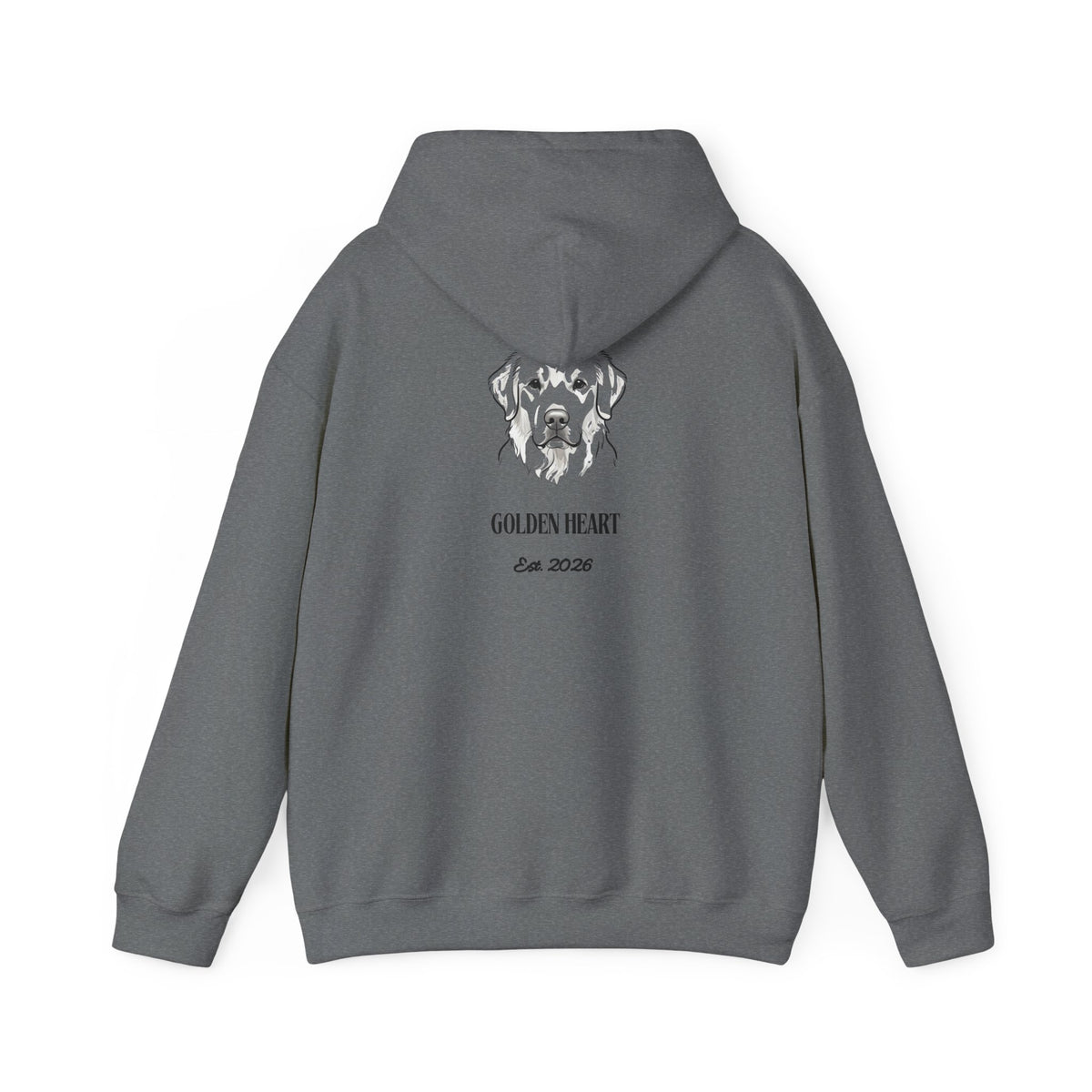 Golden Retriever Aesthetic Back Print Hoodie | Cute Golden Mom & Dad Sweatshirt - Bark & Cozy
