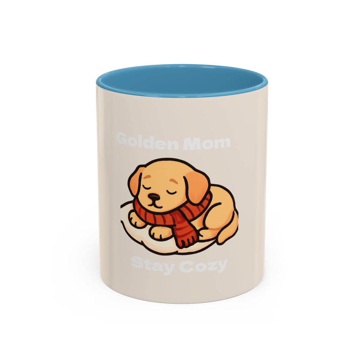 Golden Mom Cozy Dog Coffee Mug — Stay Cozy Edition