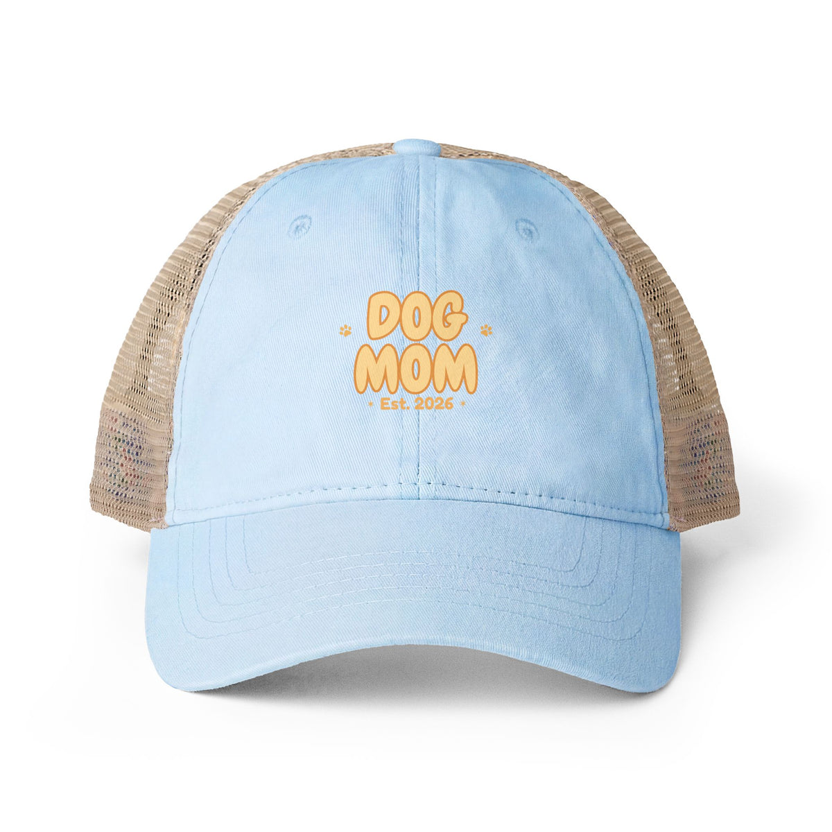 Dog Mom Vintage Style Embroidered Cap — Bark & Cozy Collection