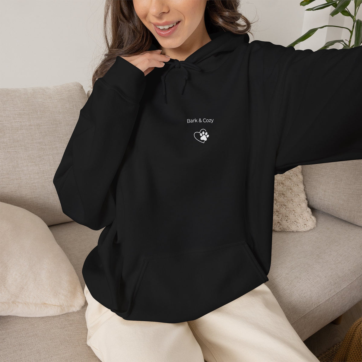 Minimalist Frenchie Mom Hoodie -French Bulldog Gift