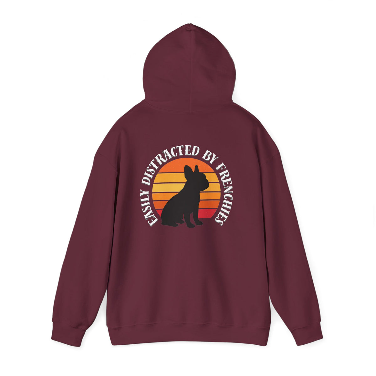 Easily Distracted by Frenchies - Unisex Heavy Blend Hooded Sweatshirt
