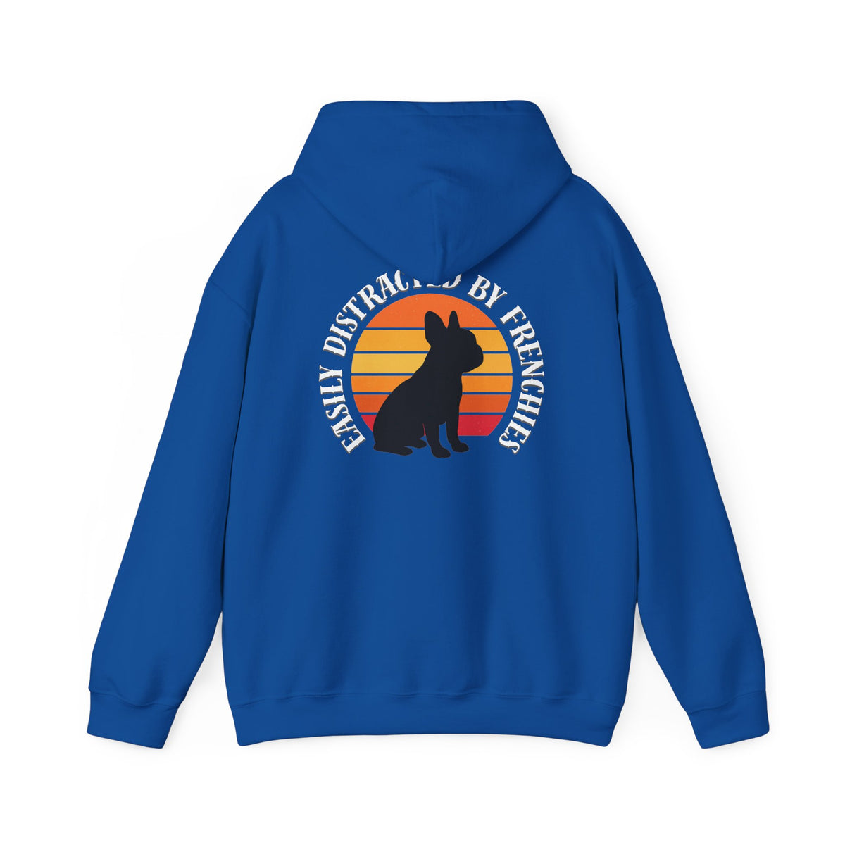 Easily Distracted by Frenchies - Unisex Heavy Blend Hooded Sweatshirt