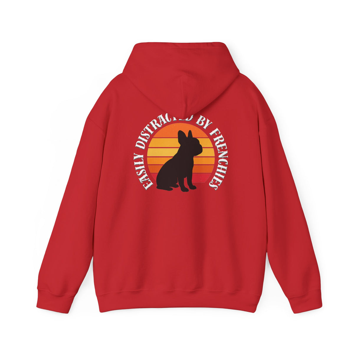 Easily Distracted by Frenchies - Unisex Heavy Blend Hooded Sweatshirt
