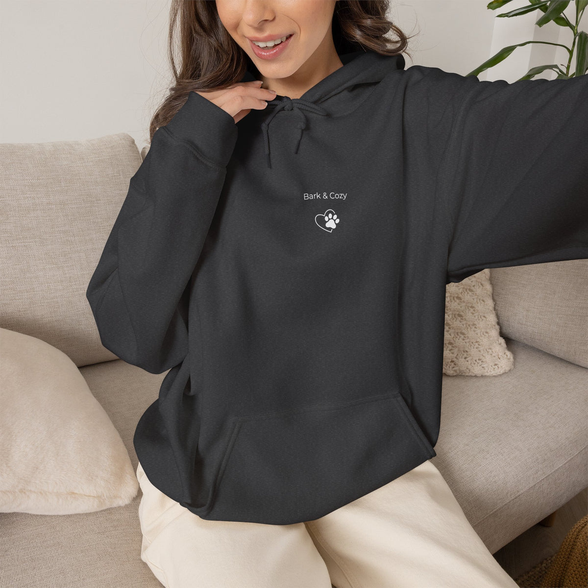 Minimalist Frenchie Mom Hoodie -French Bulldog Gift