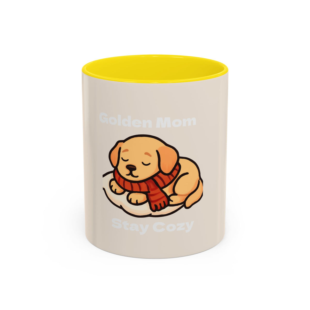 Golden Mom Cozy Dog Coffee Mug — Stay Cozy Edition