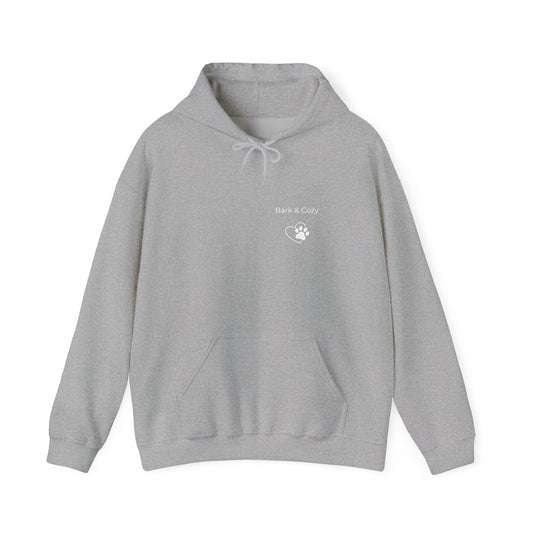 Minimalist French Bulldog Born To Be Bold Hoodie | Back Print Frenchie Sweatshirt - Bark & Cozy