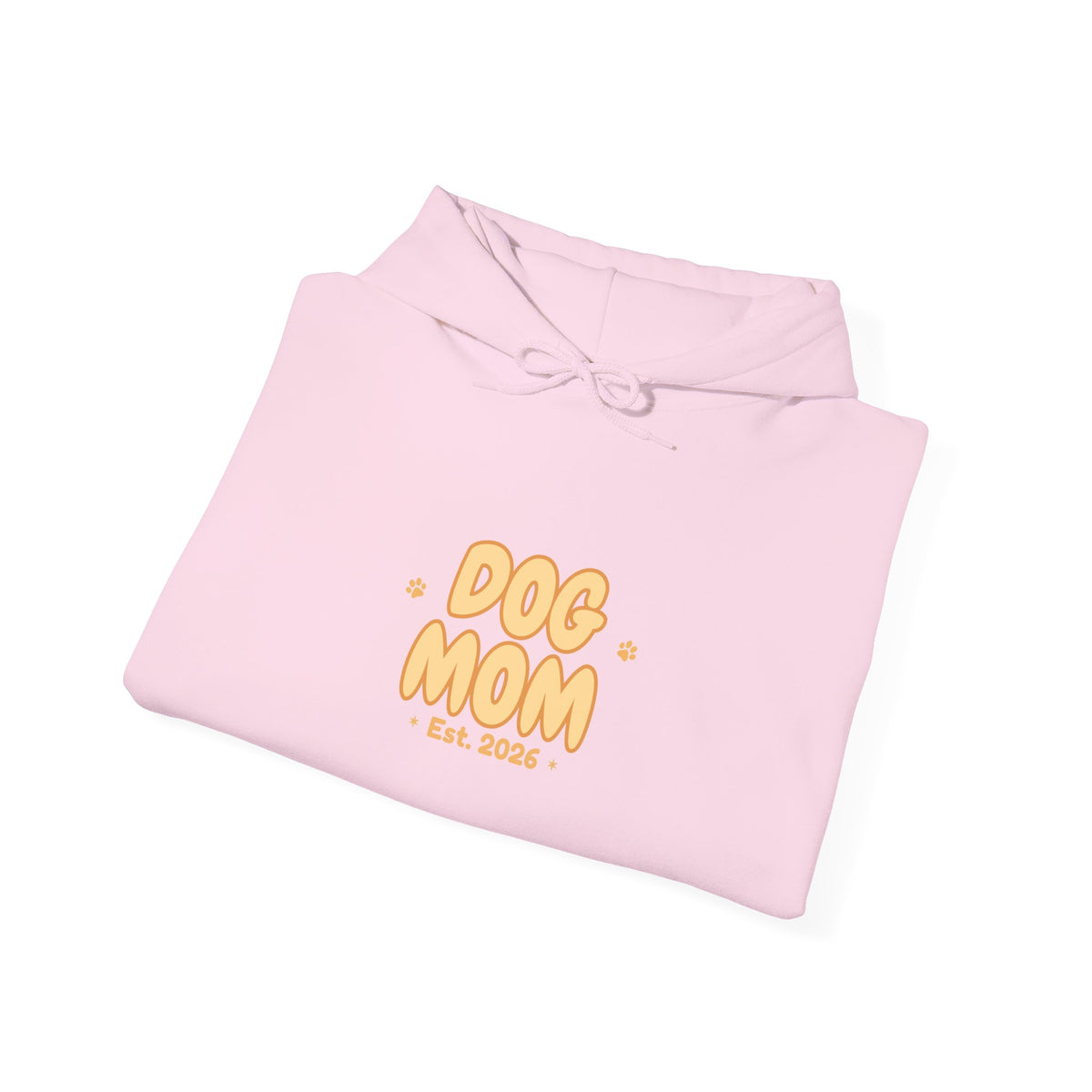 Dog Mom Est. 2026 Retro Wavy Hoodie - Cozy Dog Lover Sweatshirt