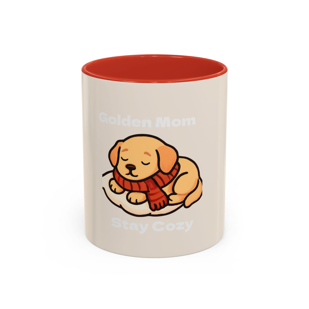 Golden Mom Cozy Dog Coffee Mug — Stay Cozy Edition