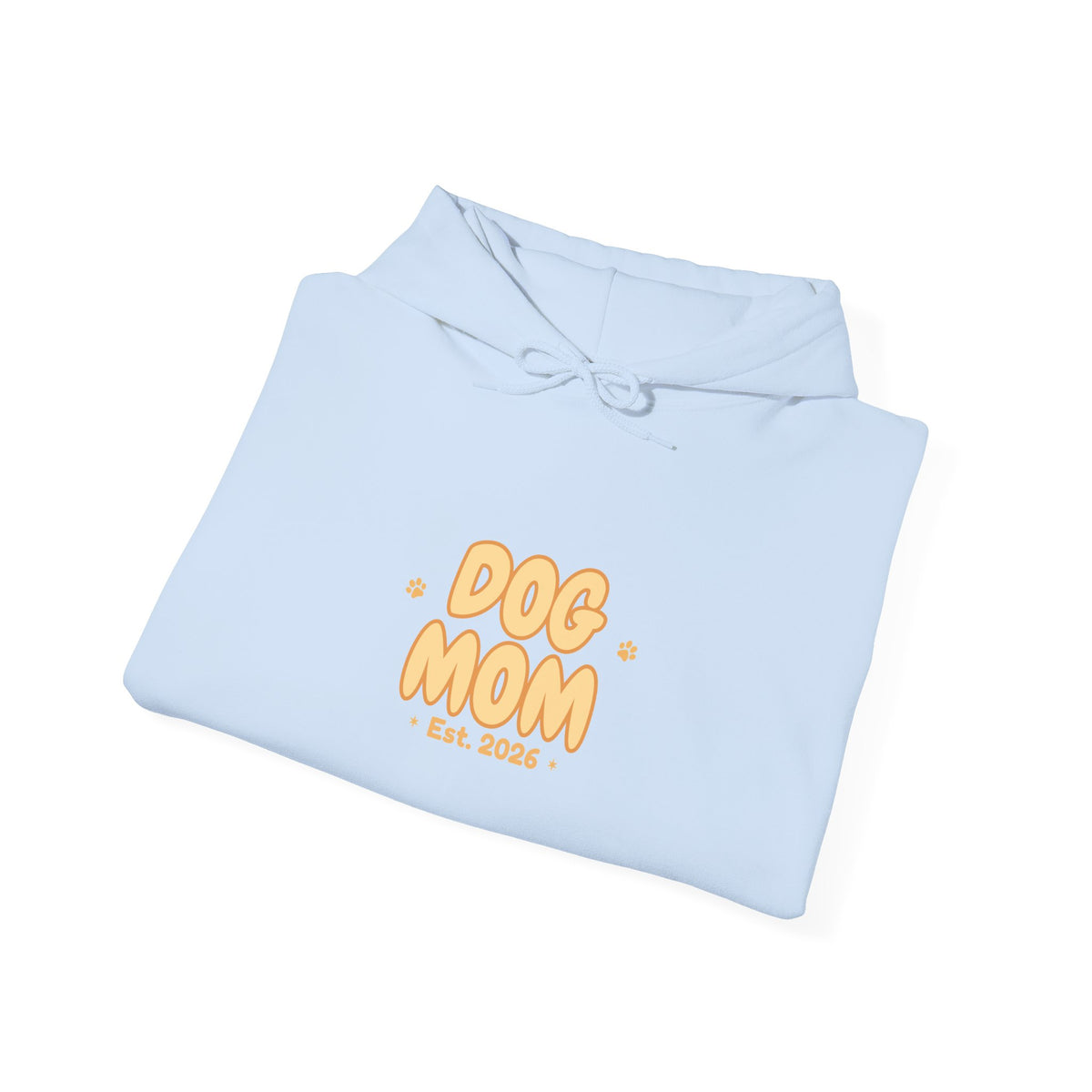 Dog Mom Est. 2026 Retro Wavy Hoodie - Cozy Dog Lover Sweatshirt