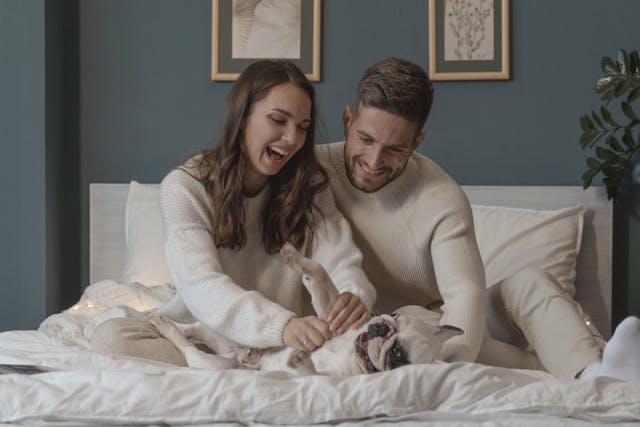 French Bulldog with his family French Bulldogs Make Exceptional Pets